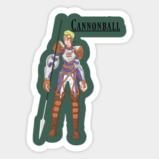 Cannonball Tactics Sticker